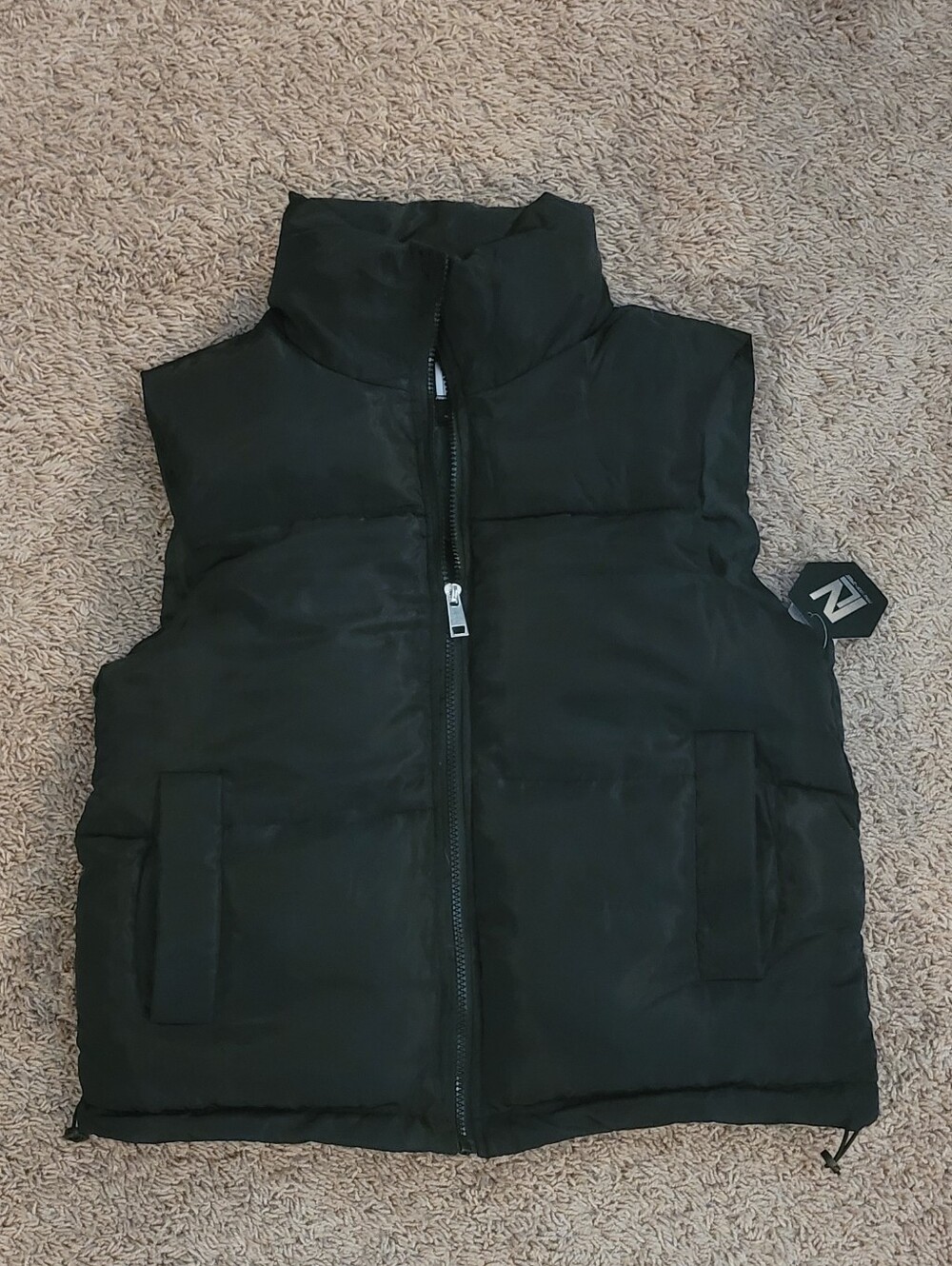 NWT New Look Sport Black Puffer Vest